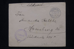 ALLEMAGNE - Cachet Militaire Sur Enveloppe En Feldpost En 1916 Pour Hamburg - L 114325 - Cartas