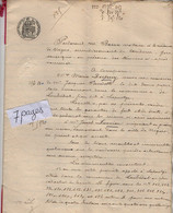 VP19.052 - NOGARO - Acte De 1897 - Vente D'une Petite Propriété Située à LOUBEDAT Par La Vve PANDELLE à Mr J. LARRIEU - Manuscrits