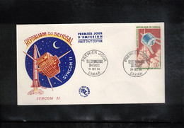 Senegal 1964 Space / Raumfahrt Space Telecommunications Satellite Syncom II FDC - Afrika