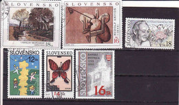 Slovakia Art, Painting 2000 - 2005, Dubček, Europa, Butterfly, Madnanský, Used - Used Stamps