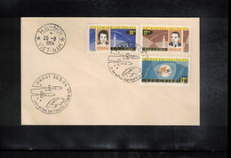 Vietnam 1964 Space / Raumfahrt Russian Exploration Of Space Perforated Set  FDC - Azië