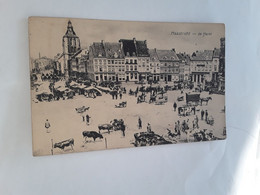 MAASTRICHT DE MARKT 1913 VERZONDEN NAAR ANVERS BELGIQUE - Maastricht
