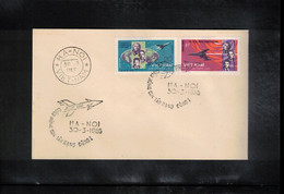 Vietnam 1965 Space / Raumfahrt Russian Exploration Of Space Imperforated Set  FDC - Asie