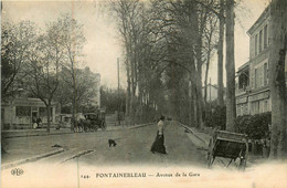 Fontainebleau * Avenue De La Gare * Café Parisien * Diligence - Fontainebleau