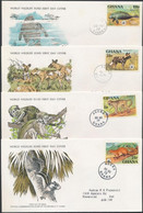 1976 WWF: Vadállatok Sor Mi 702-705 4 Db FDC-n - Other & Unclassified