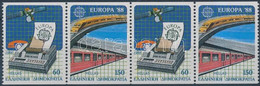 ** 1988 Európa CEPT Négyescsík Mi 1685-1686 C - Otros & Sin Clasificación