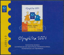 ** 2004 Nyári Olimpia, Athén (XVII); Bélyegkiállítás Blokk, Summer Olympics, Athens (XVII) Stamp Exhibition Block Mi 223 - Otros & Sin Clasificación