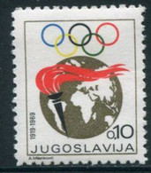 YUGOSLAVIA 1968 Olympic Week Tax Perforated  9 MNH / **.  Michel ZZM 37B - Liefdadigheid
