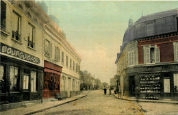 évreux ? * Rue De La Ville * Commerces Magasins * BOURGUIGNON * Porcelaines Cristaux * Cpa Toilée Colorisée - Evreux