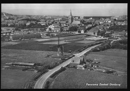 Orig. Foto AK 60er Jahre, Niederlande, Ortspartie Panorama Domburg Zeebad, Windmühle, Windmill - Domburg