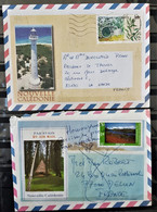 01 - 22 / Nouvelle Calédonie - 2 Lettres - Phare - Niaouli - Paysage - Briefe U. Dokumente