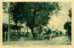 St Jean De Monts * Avenue De La Plage Et Jardin Public - Saint Jean De Monts