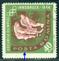 1963 Ice Hockey,Innsbruck Winter Olympics,Romania,Mi.2197,"Sun Eclipse" Error/variety,VFU/3 - Abarten Und Kuriositäten