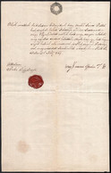 1849 Hiteles Bizonyító Okirat, "Péczel" Viaszpecséttel - Unclassified