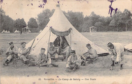 Carte De Versailles - Le Camp De Satory - Une Tente - Oblitéré En 1916 - Régiments