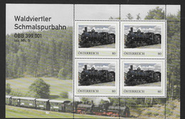 Treinen Oostenrijk Blok Van 4 - Eisenbahnen