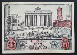Deutsches Reich 1937, Postkarte 700 Jahre Stadt Berlin 3 Sonderstempel - Cartas