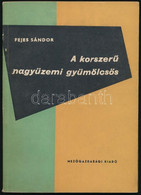 Fejes Sándor: A Korszerű Nagyüzemi Gyümölcsös. Bp., 1961, Mezőgazdasági. Fekete-fehér Fotókkal. Kiadói Papírkötés. Megje - Unclassified