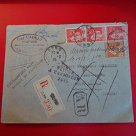 LETTRE RECOMMANDE CAMBRAI GEORGE AYE ARCHITECTE POUR PARIS - Covers & Documents