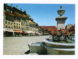 Aarberg, Platz, Brunnen, Geschäfte, AK, Ungelaufen, Ca. 1970 - Aarberg