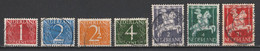 Pays-Bas 1946 : Timbres Yvert & Tellier N° 457 - 458 - 459 - 460 - 461 - 462 - 463 - 464 Et 465 Oblitérés. - Usati