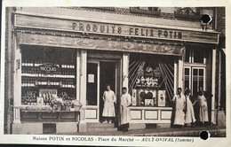 Carte Postale  -  AULT-ONIVAL  -  Boutique Potin Et Nicolas,  Place Du Marché  -  !! 2 Perforations - Ault