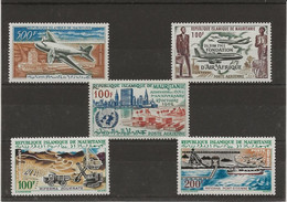 MAURITANIE - POSTE AERIENNE N° 21 A 25 NEUF -TRES INFIME TRACE DE CHARNIERE - COTE :43,50 € - Mauritanië (1960-...)