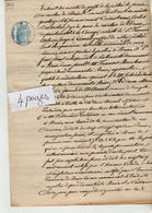 VP19.063 - Justice De Paix Canton De BRIVE - Acte De 1874 - Mr FERAL Entrepreneur De Bâtiments Contre Mr Julien LALANDE - Manuscrits
