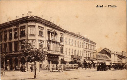 * T3 Arad, Fő Utca, Sörcsarnok és étterem, Első Magyar általános Biztosító Társaság, Lóvasút / Main Street, Insurance Co - Unclassified