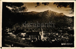 T2/T3 1937 Brassó, Kronstadt, Brasov; Látkép, Fekete-templom, Zsinagóga / General View With Synagogue, Church. Photo (fa - Zonder Classificatie