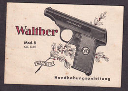 Walther Mod. 8 Kal. 6.35 - Handhabungsanleitung - Otros & Sin Clasificación