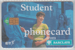 UNITED KINGDOM 1998 BT STUDENT PHONECARD FROM BARCLAYS - BT Werbezwecke