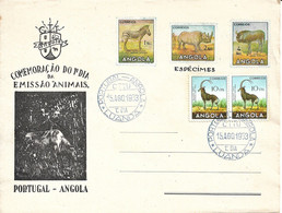 ANGOLA 1953 Angola Animals Postal Stationery "specimen" - Angola