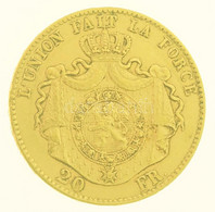 Belgium 1869. 20Fr Au "II. Lipót" (6,46g/0.900) T:2,2- Belgium 1869. 20 Francs Au "Leopold II" (6,46g/0.900) C:XF,VF Kra - Unclassified