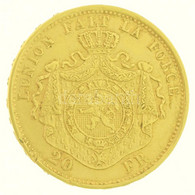 Belgium 1877. 20Fr Au "II. Lipót" (6,43g/0.900) T:2 Belgium 1877. 20 Francs Au "Leopold II" (6,43g/0.900) C:XF Krause KM - Unclassified