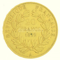 Franciaország / Második Császárság 1852A 20Fr Au "III. Napóleon" (6,41g/0.900) T:2,2- France / Second Empire 1852A 20 Fr - Unclassified