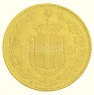 Olaszország 1888R 20L Au "I. Umberto" (6,46g/0.900) T:2 Apró Ph.  Italy 1888R 20 Lire Au "Umberto I" (6,46g/0.900) C:XF  - Unclassified