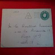 ENTIER LONDON POUR PARIS 1929 CACHET TRIANGLE FSL - Material Postal