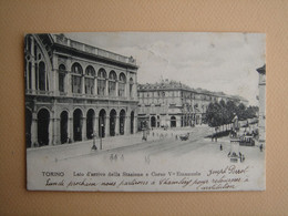 Torino - Lato D'arrivo Della Stazione E Corso V Emanuele - Stazione Porta Nuova