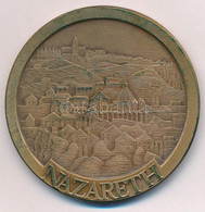 Izrael DN "Názáret" Kétoldalas, Bronz Emlékérem, Peremen Jelzett és Sorszámozott "1991", Műanyag Tokban (59mm) T:1 Patin - Unclassified