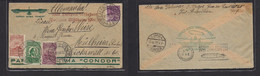 Airmails - World. 1932 (31 Aug) Zeppelin, Brazil - Germany, R.G Sul - Germany, Mülheim (7 Sept) Air Multifkd Env. Revers - Otros & Sin Clasificación