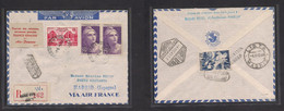 Airmails - World. 1948 (3 Dec) Reopening Airmails FRANCE - SPAIN (4 Dec) Paris - Madrid. Air France Large Marianna Issue - Otros & Sin Clasificación