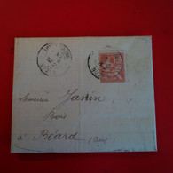 LETTRE MACON POUR BEARD AIN TIMBRE PERFORE - Covers & Documents