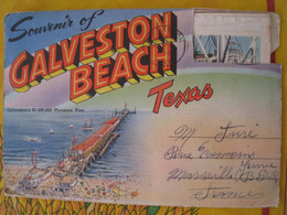 CPA.   Souvenir Of GALVESTON BEACH.Ce Souvenir A été Envoyé En - Galveston