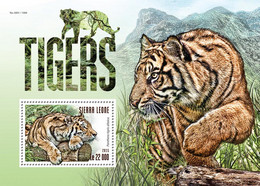 2015 SIERRA LEONE MNH. TIGERS  |  Yvert&Tellier Code: 788  |  Michel Code: 6396 / Bl.811  |  Scott Code: 3405 - Sierra Leone (1961-...)