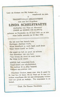 Doodsprentje 1954 Hansbeke : Kindje Linda Schelstraete . - Religion &  Esoterik
