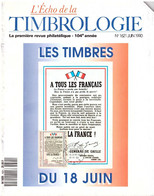 REVUE L'ECHO DE LA TIMBROLOGIE N°1661 De Février 1994 - French (from 1941)