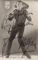 Carte De Johnny Hallyday Avec Dédicace , Disques Philips     ///  Ref. Jan. 22  /// N° 18.563 - Entertainers