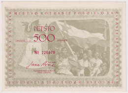 SLOVENIJA , OBVEZNICA 500 DINARJEV 1953 , AUNC - Slovénie