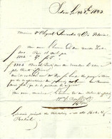 1823 RHEIMS REIMS  CHAMPAGNE ET BANQUE UNE MAITRESSE FEMME  Veuve Clicquot Ponsardin De Sedan 1828 V.SCANS+HISTORIQUE - Historische Dokumente